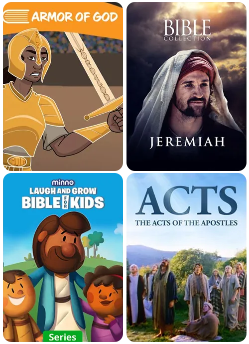 50+ scripture activity books with accompanying videos